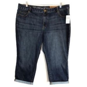 Coldwater Creek Cuffed Denim Shorts NWT Sz 20
